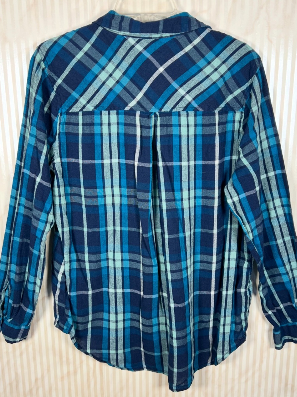 Lucky Blue Plaid Long Sleeve Shirt - Picture 6 of 9